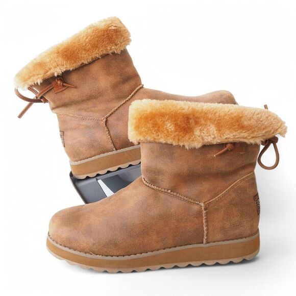 Skechers Keepsakes 2.0 Pull-on Winter Boots Chestnut Brown 44932 Women's 10 - Picture 1 of 11